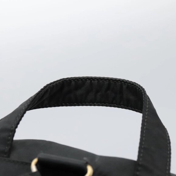 PRADA Backpack Nylon Black Gold Auth bs22978 - Picture 8 of 14